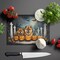 Edge Collections - 15" x 12" - Multicolor - Decorative Glass Cutting Board Chow Chow Halloween - 1 Piece